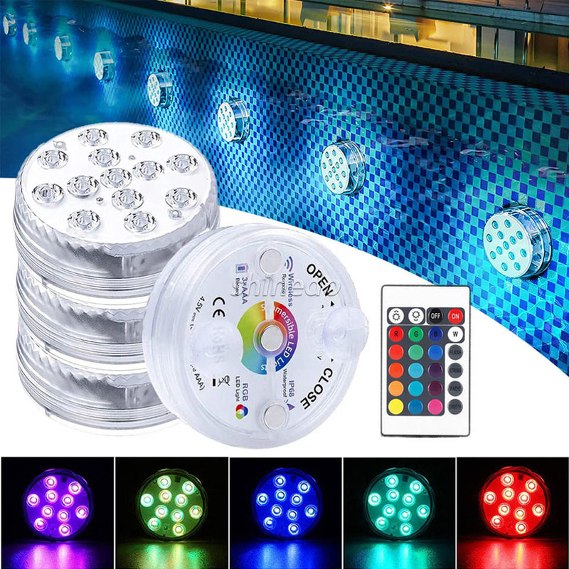 Pond Light Submersible - Многоцветный погружной светодиодный светильник для бассейна,