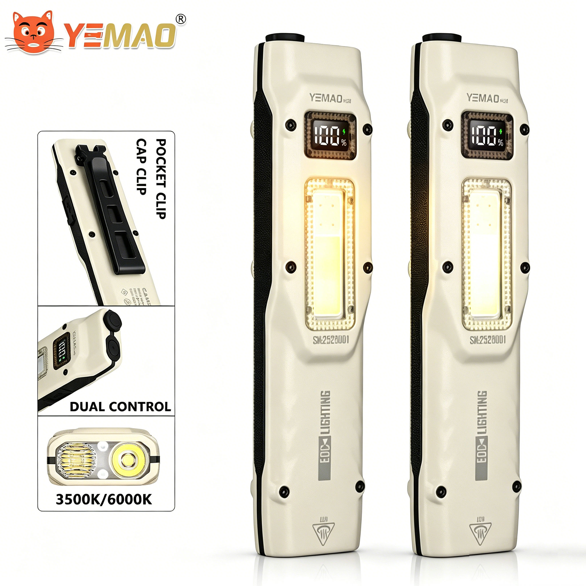 Outdoor Lighting Landscape - Портативный ультратонкий тактический рабочий фонарик YEMAO