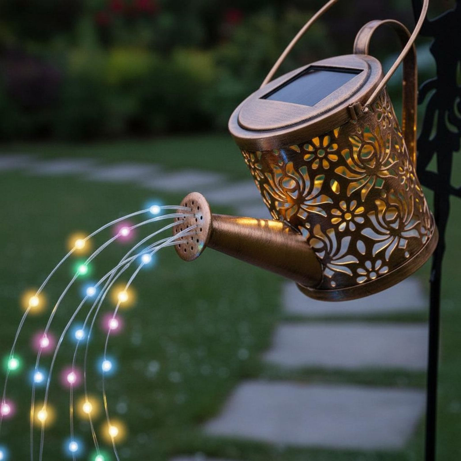 Outdoor Lighting Patio - Солнечный светильник-лейка с проекцией, декоративный, для
