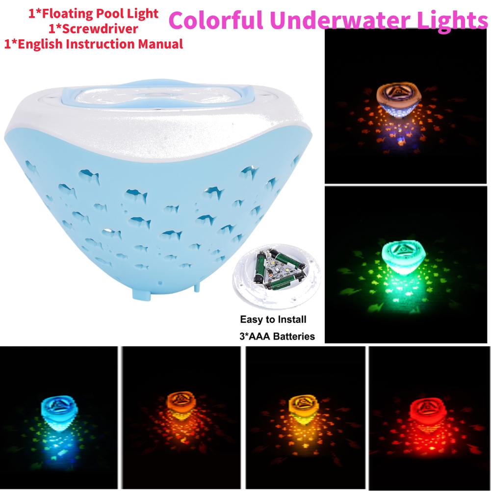 Pond Light Submersible - Красочные подводные фонари с рисунком рыбы,
