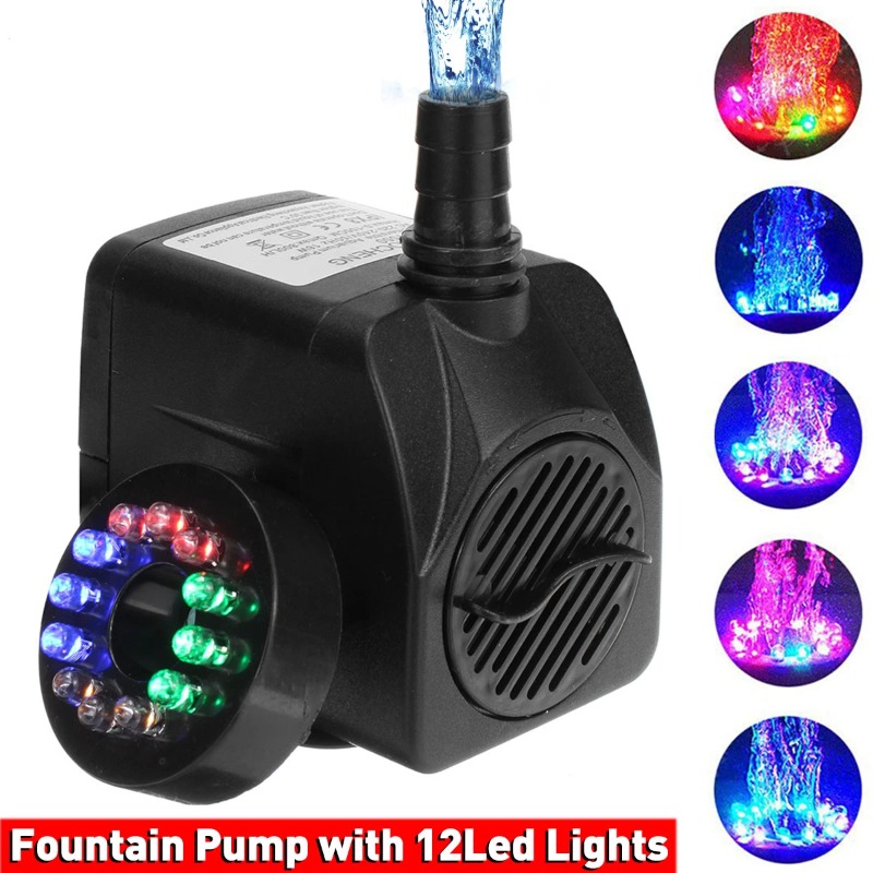 Pond Light Submersible - Портативный ультратихий погружной насос для фонтана