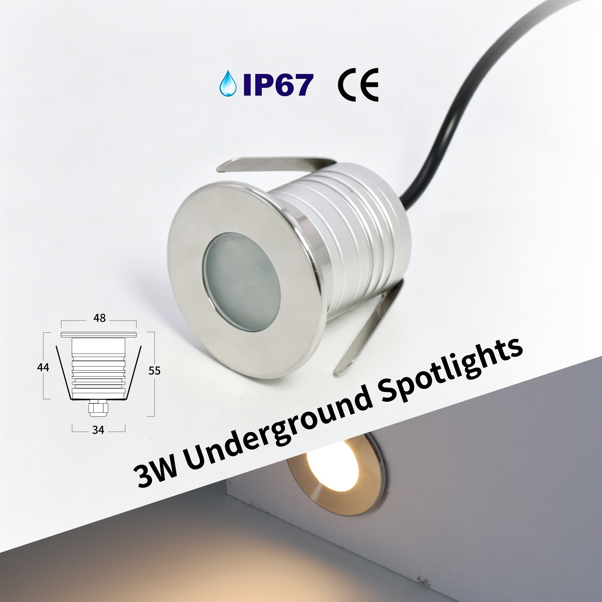 Pond Light Submersible - Светодиодсветильник подводная лампа для бассейна, водонепроницаемый