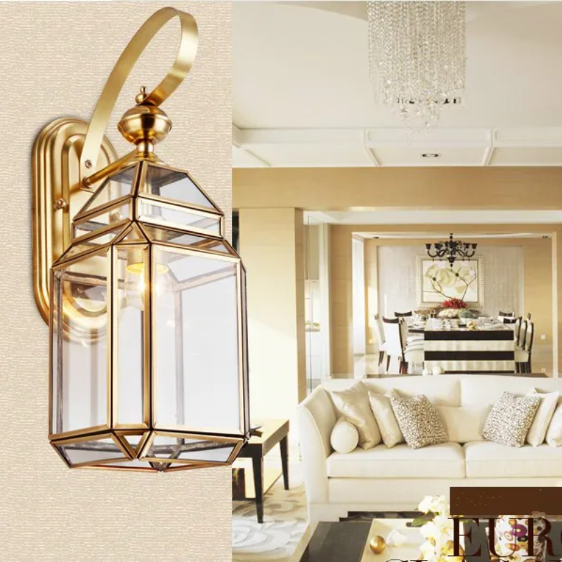 Outdoor Lighting Bronze - Современный бронзовый настенный светильник D17cm, уличный