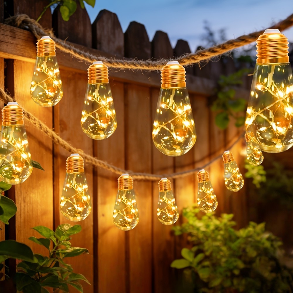 Outdoor Lighting For Fence - Светодиодная гирлянда на солнечных батареях 10/20