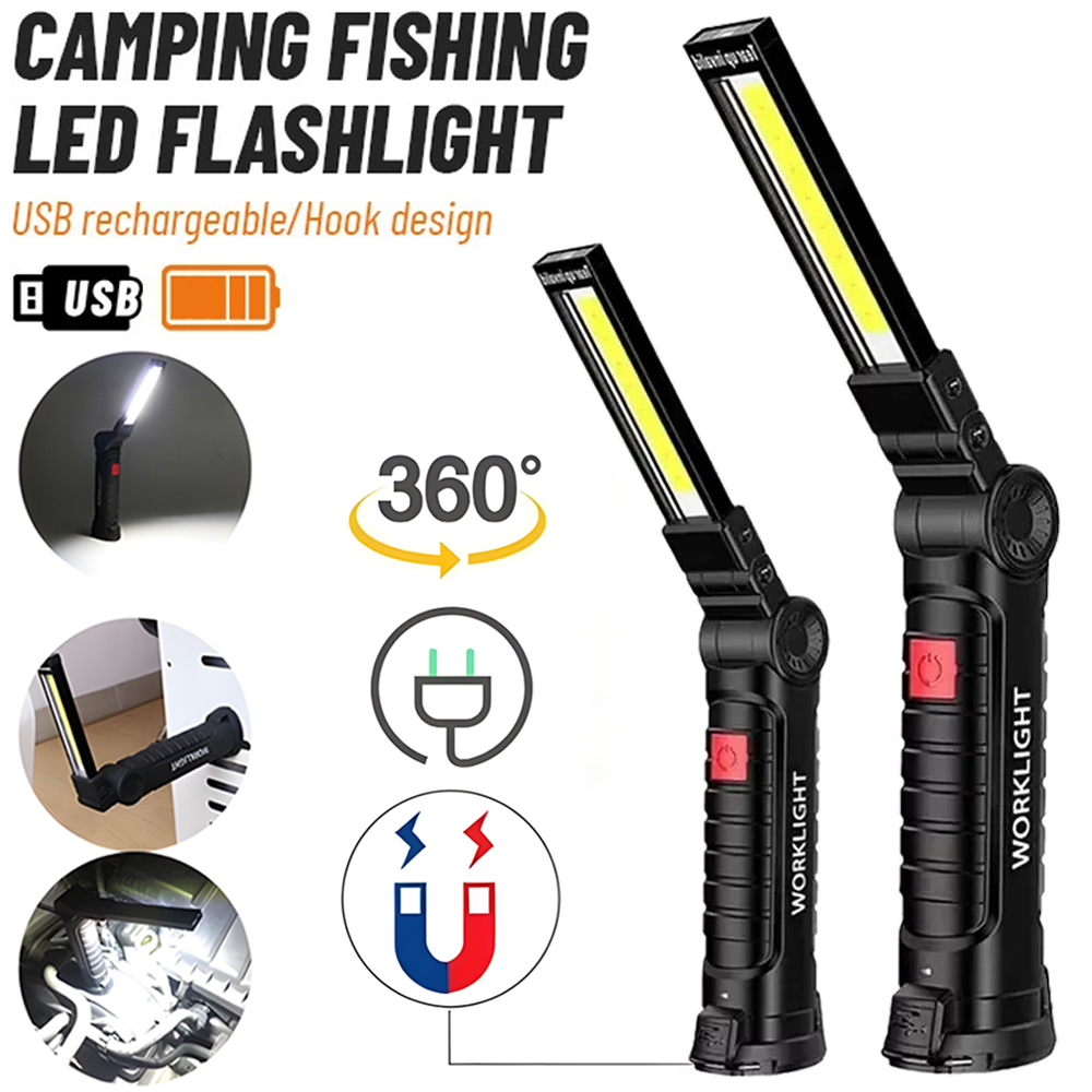 Outdoor Lighting Landscape - Светодиодный фонарик COB, перезаряжаемый через USB,