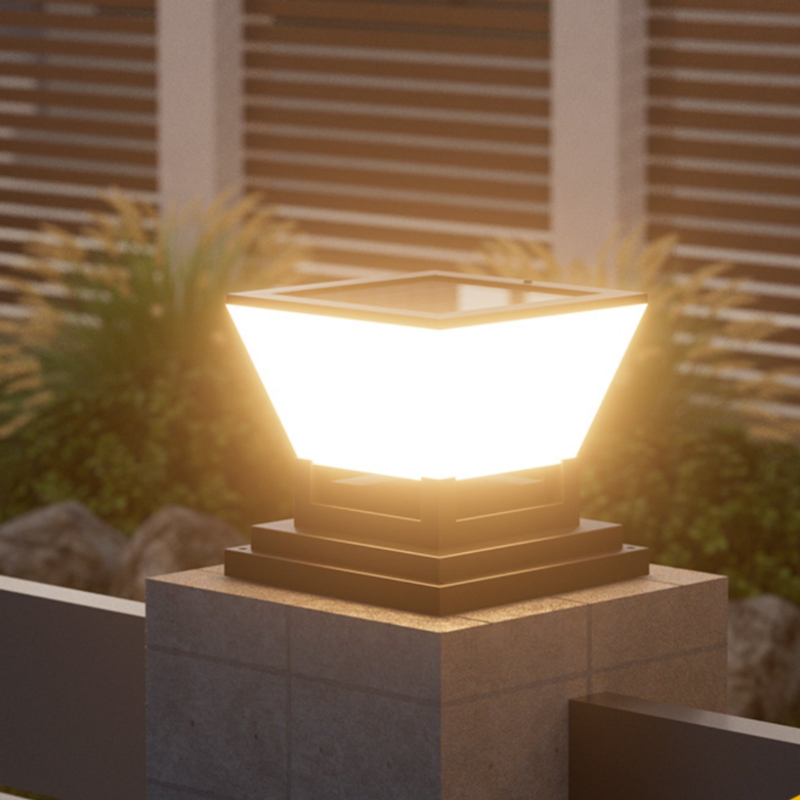 Outdoor Lighting For Fence - Солнечный светильник для столбов, водонепроницаемый, для