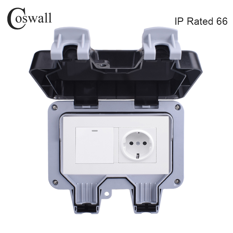 Уличная настенная розетка Cosw – обзор и цена Outdoor Lighting With Outlet