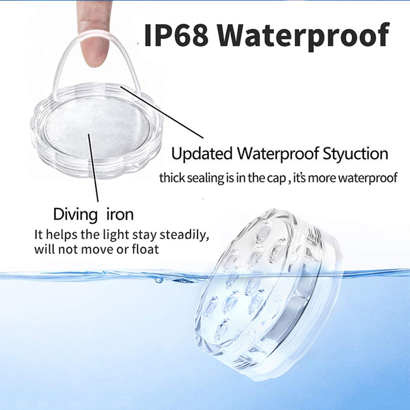 Многоцветный погружной светоди – обзор и цена Pond Light Submersible