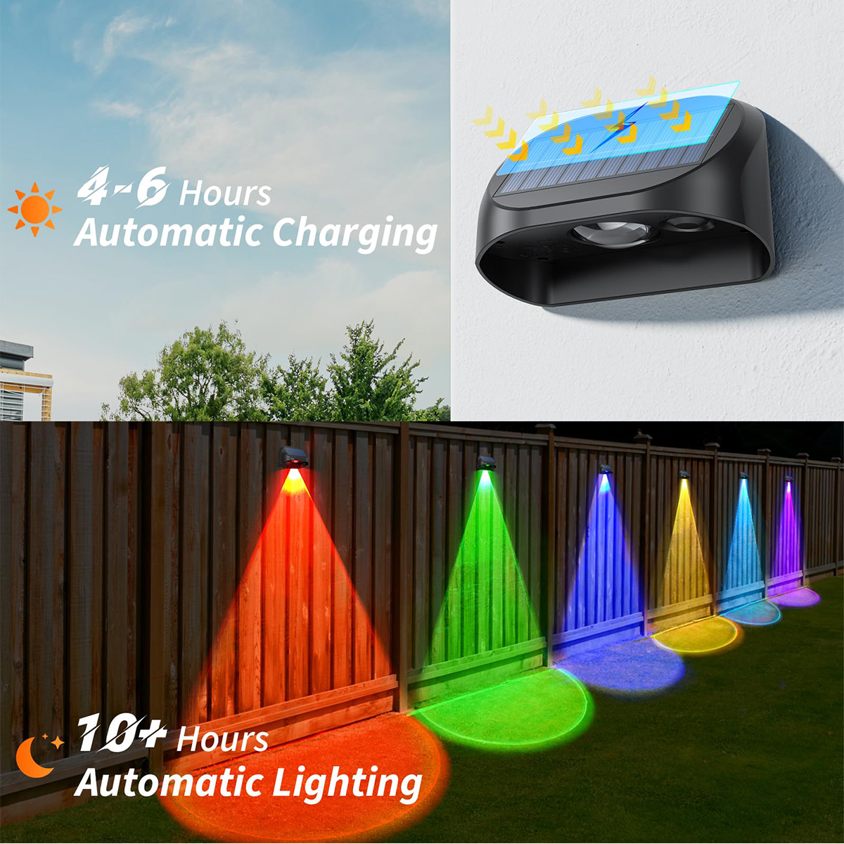 Настенная лампа на солнечной б – обзор и цена Outdoor Lighting For Fence