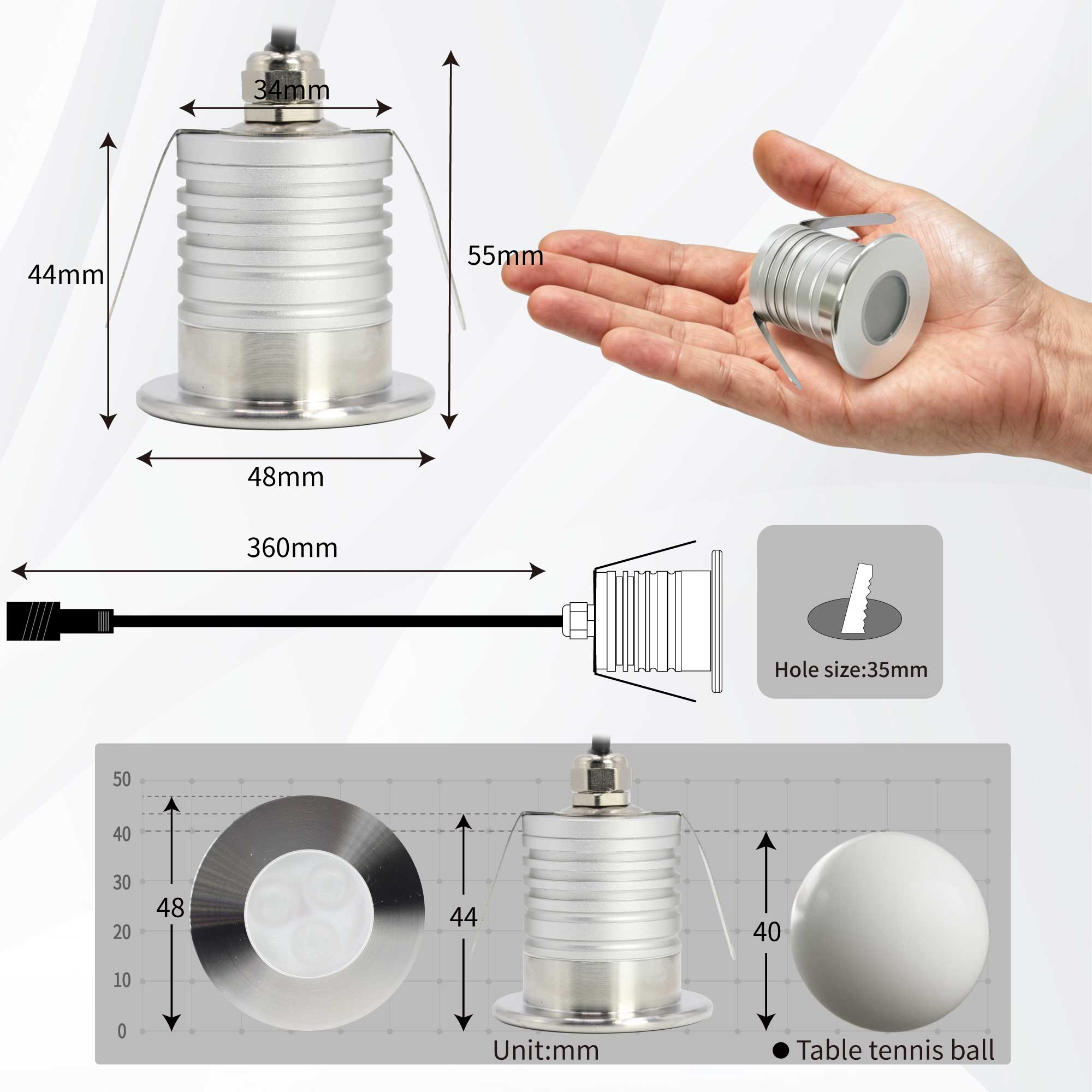 Светодиодсветильник подводная  – обзор и цена Pond Light Submersible