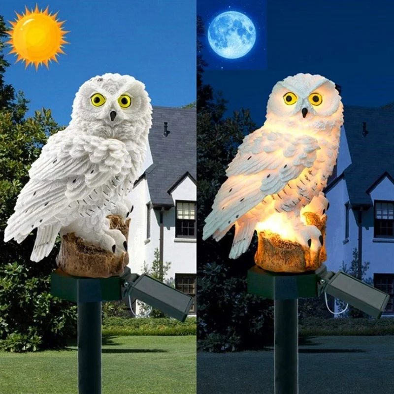 Солнечная статуэтка совы с LED – обзор и цена Outdoor Lighting Manufacturers