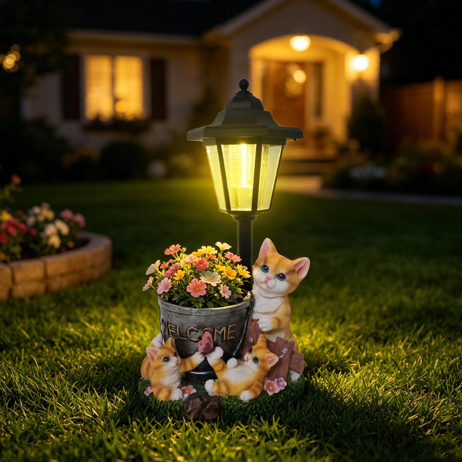 Солнечные садовые статуэтки: у – обзор и цена Outdoor Lighting Patio