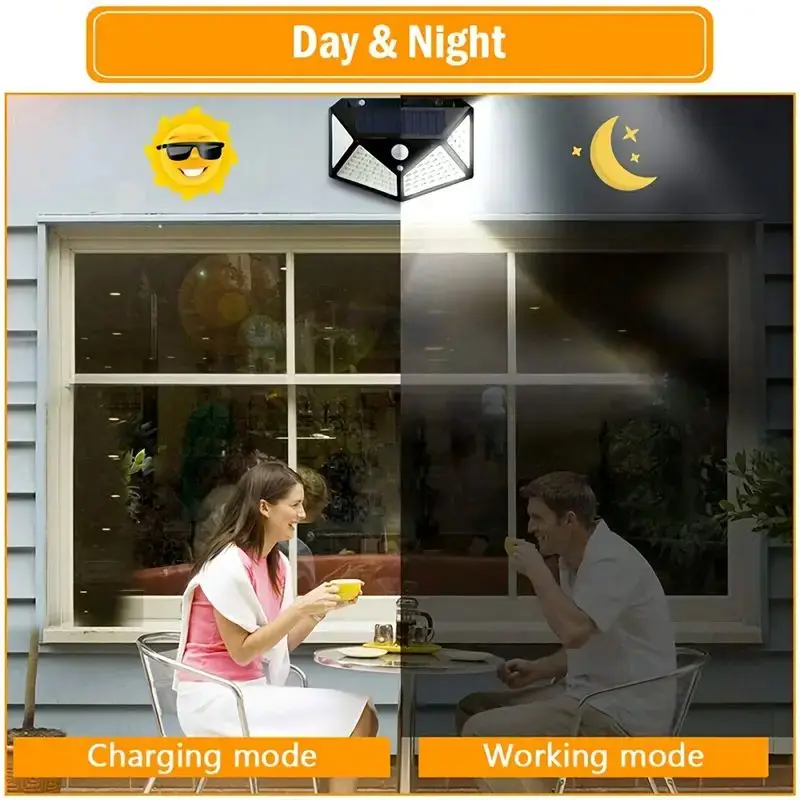 100-светодиодный уличный солне – обзор и цена Outdoor Lighting Landscape