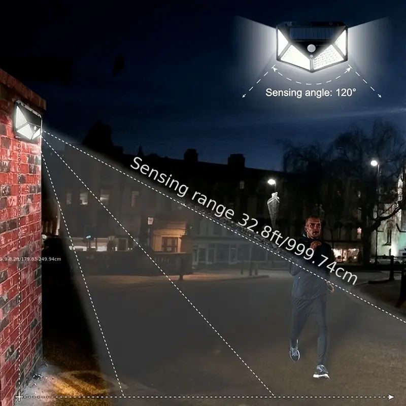 100-светодиодный уличный солне – обзор и цена Outdoor Lighting Landscape