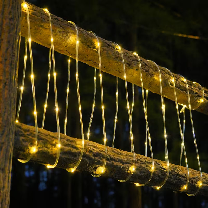 Солнечные гирлянды-трубки 50/1 – обзор и цена Outdoor Lighting For Fence