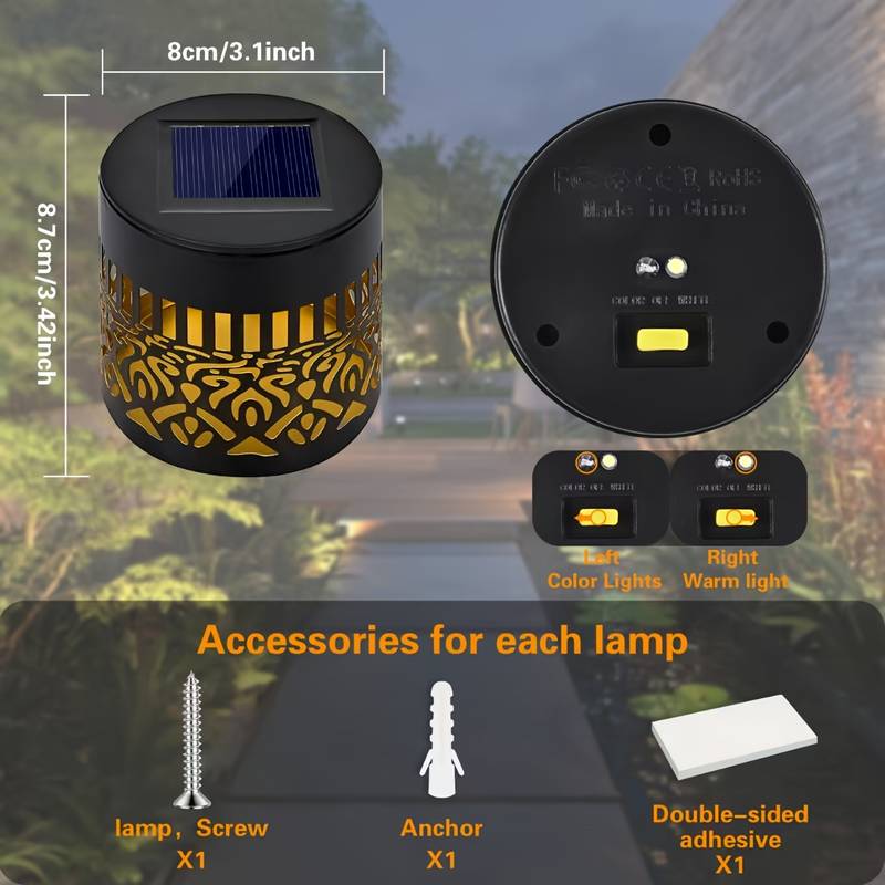 Набор из 2 солнечных садовых ф – обзор и цена Outdoor Lighting For Fence